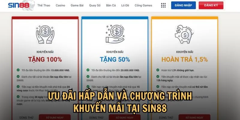 Khuyến mãi sin88