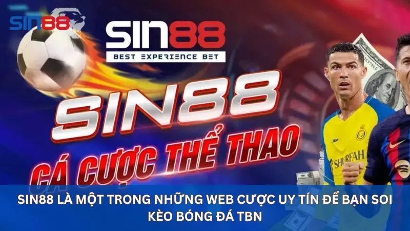 Sin88 là web cược uy tín để bạn soi kèo bóng đá TBN